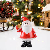 Maxbell Cute Christmas Old Man Figurine Statue Ornament Small Xmas Dollhouse StyleF