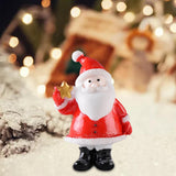 Maxbell Cute Christmas Old Man Figurine Statue Ornament Small Xmas Dollhouse StyleF