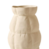 Maxbell Vase Flower Pot Flower Container Sculpture for Office Bedroom Decoration Beige