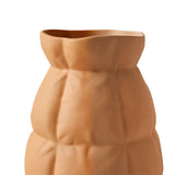 Maxbell Vase Flower Pot Flower Container Sculpture for Office Bedroom Decoration Orange