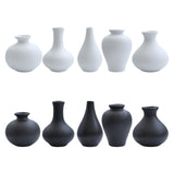 Maxbell Nordic Ceramic Vase 5Pack Boho Flowers Arrangement for Entryway Kitchen Black