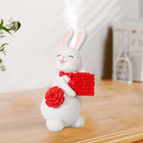 Maxbell Creative Rabbit Statue Resin Bunny Figurine Wedding Gift Shelf Decor StyleA