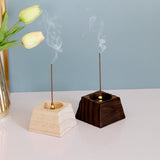 Maxbell Wooden Incense Burner Farmhouse Housewarming Censer Incense Stick Holder Wood