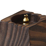 Maxbell Wooden Incense Burner Farmhouse Housewarming Censer Incense Stick Holder Black