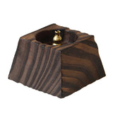 Maxbell Wooden Incense Burner Farmhouse Housewarming Censer Incense Stick Holder Black