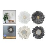 Maxbell Wall Art Decor Hanging Feathers Pendant Charm for Dining Room Habitacion Shell White