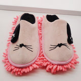 Maxbell Novelty Dust Mop Slippers Dust Floor Cleaning Detachable Washable for Indoor
