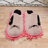 Maxbell Novelty Dust Mop Slippers Dust Floor Cleaning Detachable Washable for Indoor