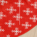 Maxbell Portable Christmas Tree Skirt Snowflake Pattern Thick for Office Home