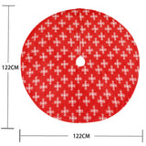 Maxbell Portable Christmas Tree Skirt Snowflake Pattern Thick for Office Home