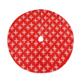 Maxbell Portable Christmas Tree Skirt Snowflake Pattern Thick for Office Home