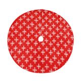 Maxbell Portable Christmas Tree Skirt Snowflake Pattern Thick for Office Home
