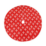 Maxbell Portable Christmas Tree Skirt Snowflake Pattern Thick for Office Home