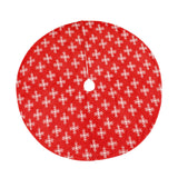 Maxbell Portable Christmas Tree Skirt Snowflake Pattern Thick for Office Home