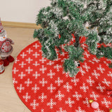 Maxbell Portable Christmas Tree Skirt Snowflake Pattern Thick for Office Home