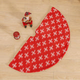 Maxbell Portable Christmas Tree Skirt Snowflake Pattern Thick for Office Home