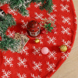 Maxbell Portable Christmas Tree Skirt Snowflake Pattern Thick for Office Home