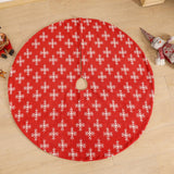 Maxbell Portable Christmas Tree Skirt Snowflake Pattern Thick for Office Home