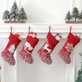Maxbell Christmas Stockings Reindeer Xmas Ornaments Tree for Xmas snowflake