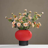 Maxbell Vintage New Year Eve Flower Vase Collectible for Living Room Desktop Holiday