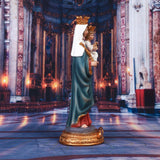 Maxbell Resin Figurines Jesus Sculpture Nativity Tabletop Virgin Mary Statue Decors