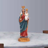 Maxbell Resin Figurines Jesus Sculpture Nativity Tabletop Virgin Mary Statue Decors