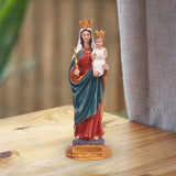 Maxbell Resin Figurines Jesus Sculpture Nativity Tabletop Virgin Mary Statue Decors