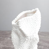 Maxbell Abstract Desktop Vase Pen Holder Flowerpot for Garden Indoor Living Room 15cmx12cmx31cm White