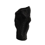 Maxbell Abstract Desktop Vase Pen Holder Flowerpot for Garden Indoor Living Room 15cmx12cmx31cm Black