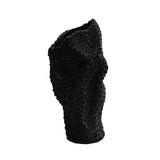 Maxbell Abstract Desktop Vase Pen Holder Flowerpot for Garden Indoor Living Room 15cmx12cmx31cm Black