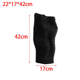 Maxbell Abstract Desktop Vase Pen Holder Flowerpot for Garden Indoor Living Room 22cmx17cmx42cm Black