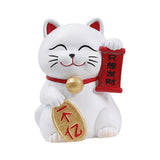 Maxbell Lucky Cat Figurine Car Dashboard Ornament Figure Collection for Table With Bell