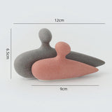 Maxbell Couples Statue Sculpture Couple Figurine Lovers Gifts Figure for Centerpiece 12cmx6.5cm