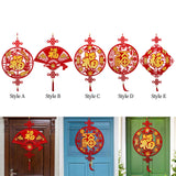 Maxbell Fu Word Pendant Chinese New Year Home Decor Tassel for Birthday Wedding Style A