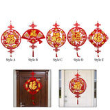 Maxbell Fu Word Pendant Chinese New Year Home Decor Tassel for Birthday Wedding Style A