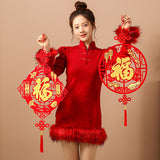 Maxbell Fu Word Pendant Chinese New Year Home Decor Tassel for Birthday Wedding Style A