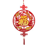 Maxbell Fu Word Pendant Chinese New Year Home Decor Tassel for Birthday Wedding Style A