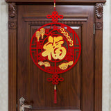 Maxbell Fu Word Pendant Chinese New Year Home Decor Tassel for Birthday Wedding Style A