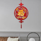 Maxbell Fu Word Pendant Chinese New Year Home Decor Tassel for Birthday Wedding Style A