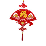 Maxbell Fu Word Pendant Chinese New Year Home Decor Tassel for Birthday Wedding Style B