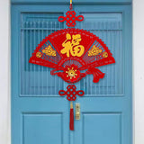 Maxbell Fu Word Pendant Chinese New Year Home Decor Tassel for Birthday Wedding Style B