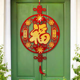 Maxbell Fu Word Pendant Chinese New Year Home Decor Tassel for Birthday Wedding Style C