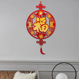 Maxbell Fu Word Pendant Chinese New Year Home Decor Tassel for Birthday Wedding Style C