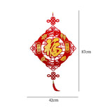 Maxbell Fu Word Pendant Chinese New Year Home Decor Tassel for Birthday Wedding Style E