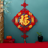 Maxbell Fu Word Pendant Chinese New Year Home Decor Tassel for Birthday Wedding Style E