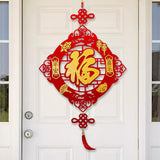 Maxbell Fu Word Pendant Chinese New Year Home Decor Tassel for Birthday Wedding Style E