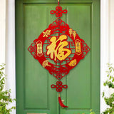 Maxbell Fu Word Pendant Chinese New Year Home Decor Tassel for Birthday Wedding Style E