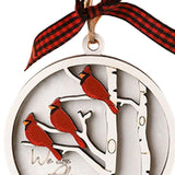 Maxbell Cute Christmas Wooden Pendant Xmas Decoration DIY Oranement Xmas Gift three birds