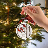 Maxbell Cute Christmas Wooden Pendant Xmas Decoration DIY Oranement Xmas Gift three birds