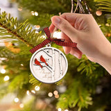 Maxbell Cute Christmas Wooden Pendant Xmas Decoration DIY Oranement Xmas Gift 2 Birds